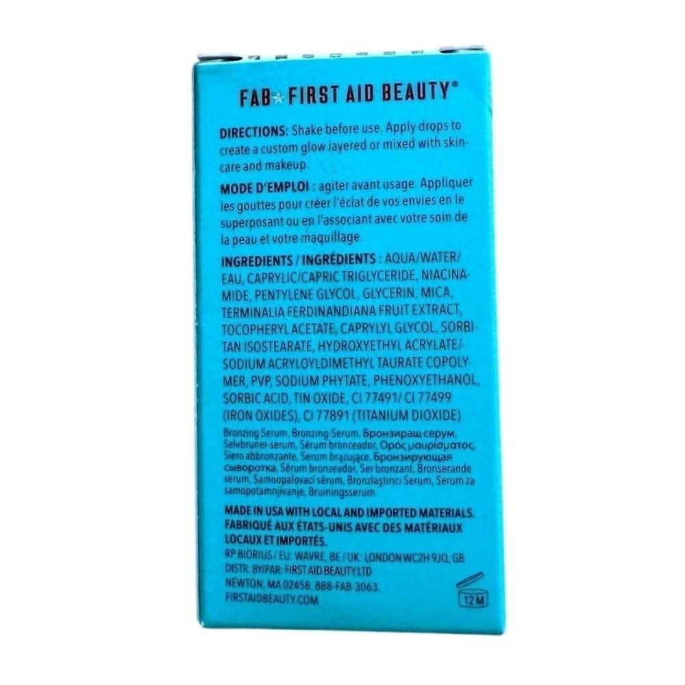First Aid Beauty Turquoise Bronze + Glow Drops